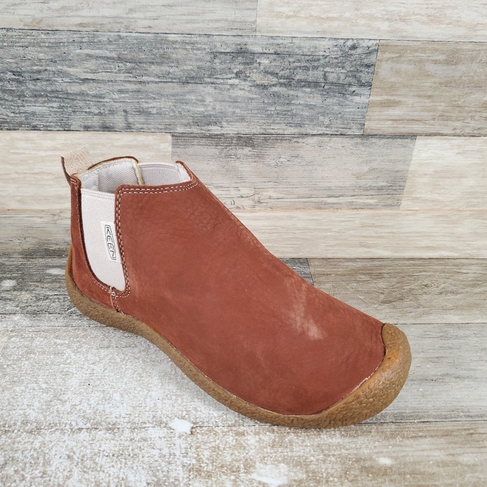 Keen Womens Mosey Chelsea Leather Pull On Boots Sz 6.5 Shoes